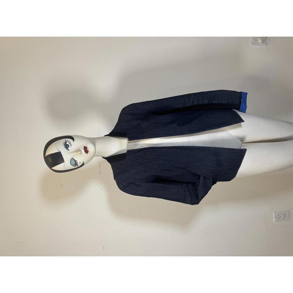 VPL Women's Lightweight Blue and Black Bomber Jacket